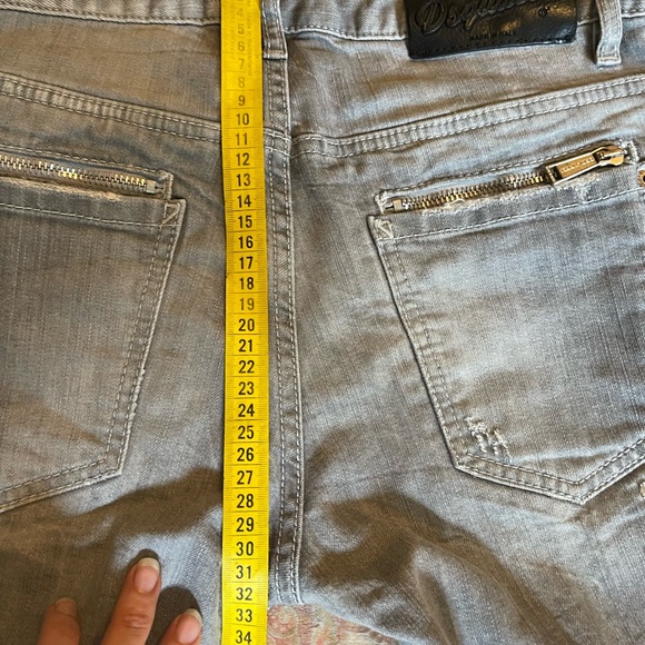 DSQUARED women’s grey distressed slim fit jeans size 42 IT - Picture 12 of 16